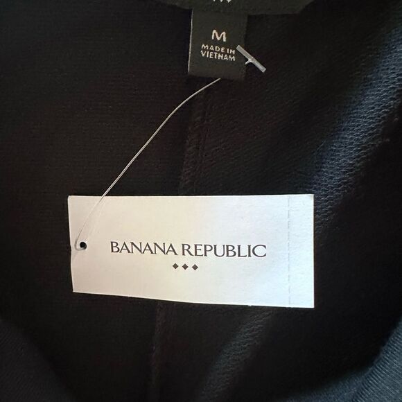 Banana Republic Loose fit Straight leg Pants IN BLACK Womens M NWT - Picture 7 of 8